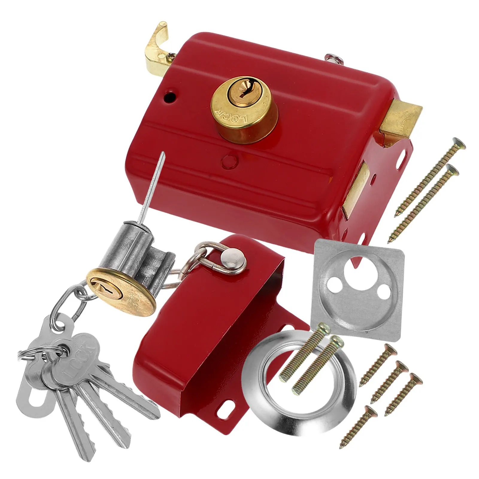 1 Set Wood Door Lock For Bedroom Interior Iron Alloy Deadbolt Security Latch Anti-Theft Flush Bolt Lock Polished Finish Double
1 Set Wood Door Lock For Bedroom Interior Iron Alloy Deadbolt Security Latch Anti-Theft Flush Bolt Lock Polished Finish Double