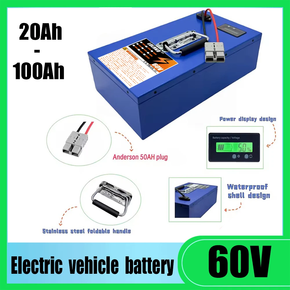Brand new iron box 60V100AH, 40AHBMS, rechargeable lithium battery, suitable for 2000W high-power applications
Brand new iron box 60V100AH, 40AHBMS, rechargeable lithium battery, suitable for 2000W high-power applications