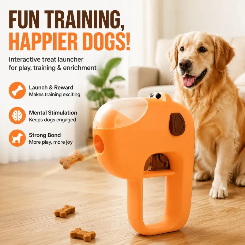 Freeze-dried Snack Launcher Interactive Dog Toy Leak Food Puzzle Device Boredom Relief Training Tool Funny Intellectual Play
Freeze-dried Snack Launcher Interactive Dog Toy Leak Food Puzzle Device Boredom Relief Training Tool Funny Intellectual Play