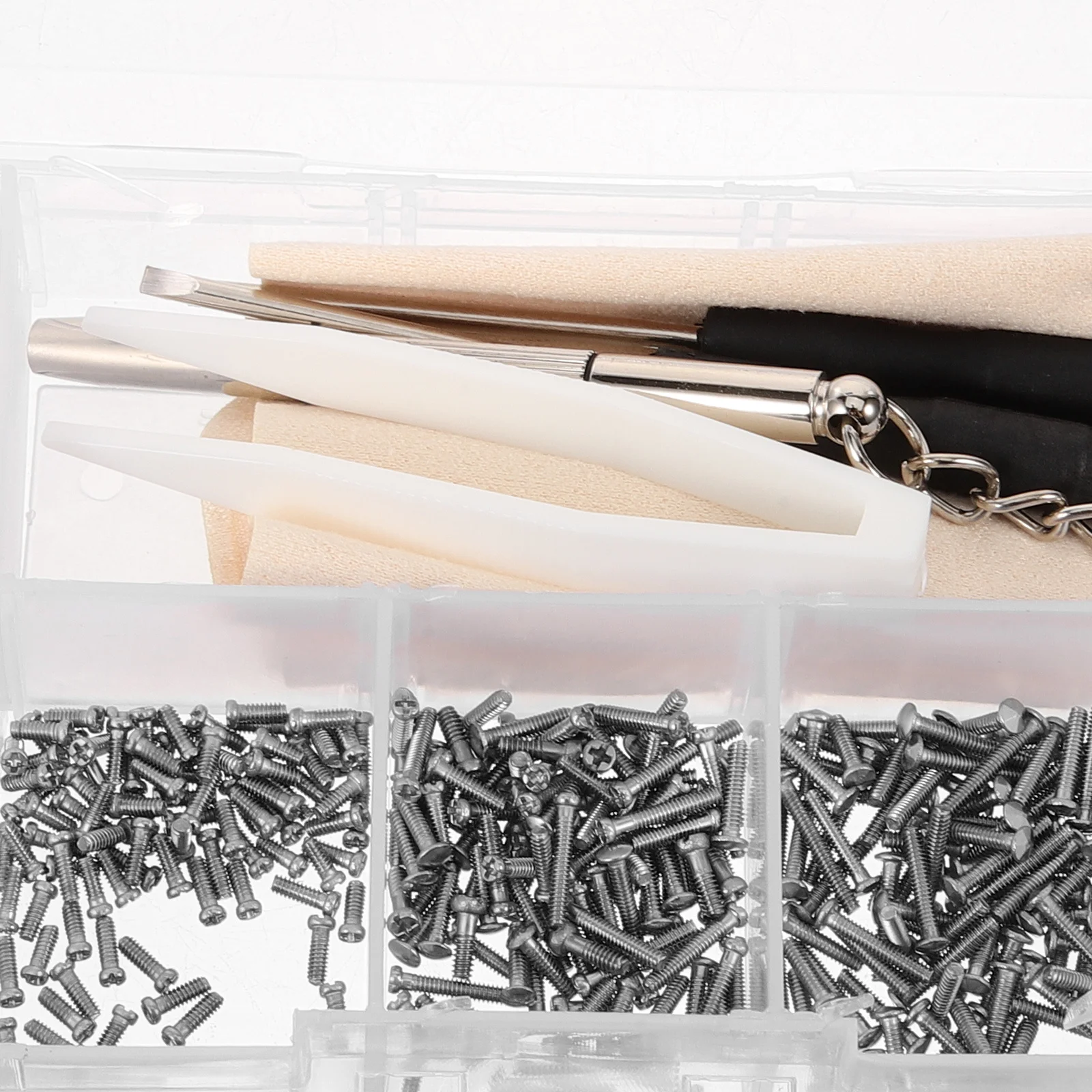 1Set Eyeglass Nose Pad Set Multifunctional Glasses Repair Kit Screws Screwdriver DIY Tool for Eyeglasses Sunglasses Fixing
1Set Eyeglass Nose Pad Set Multifunctional Glasses Repair Kit Screws Screwdriver DIY Tool for Eyeglasses Sunglasses Fixing