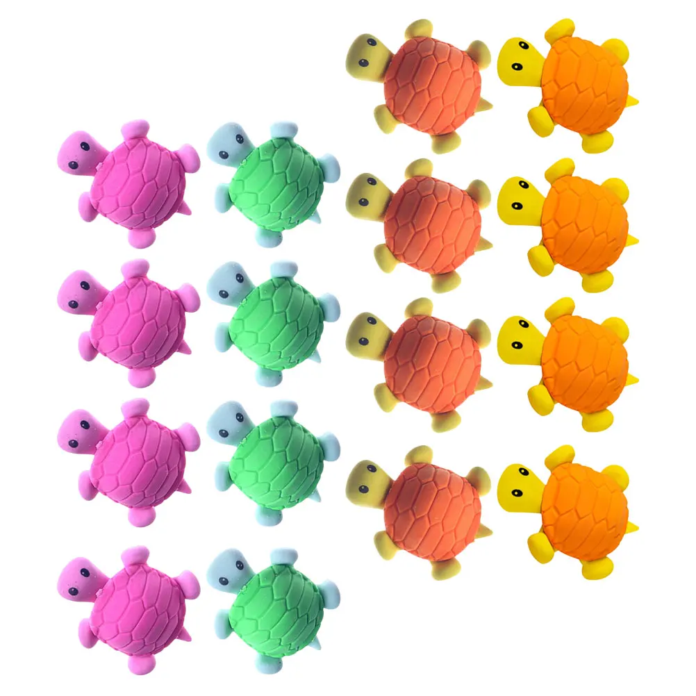 16pcs Turtle Cartoon Erasers Safe Light Mini Eraser Cute Shaped Kids Drawing Supplies ange Blue Pink Green Each Portable
16pcs Turtle Cartoon Erasers Safe Light Mini Eraser Cute Shaped Kids Drawing Supplies ange Blue Pink Green Each Portable
