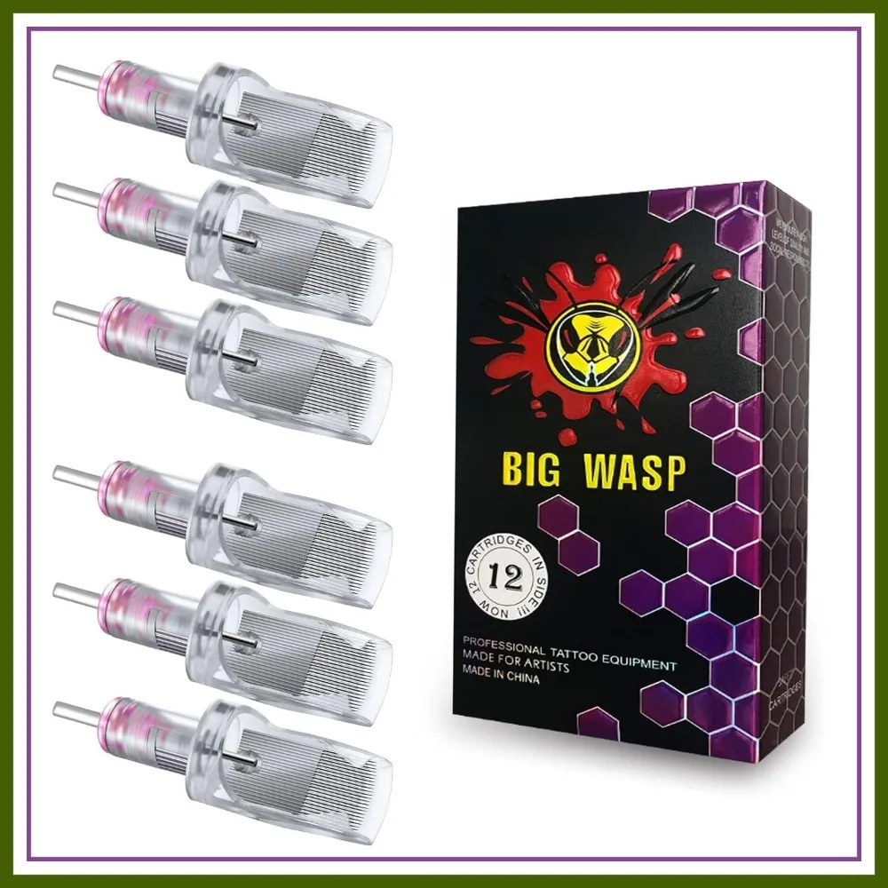12PCS 45RM Large Tattoo Cartridge Needles Curved Magnum 1245RM #12 Standard Round Magnum for Rotary Tattoo Machines
12PCS 45RM Large Tattoo Cartridge Needles Curved Magnum 1245RM #12 Standard Round Magnum for Rotary Tattoo Machines