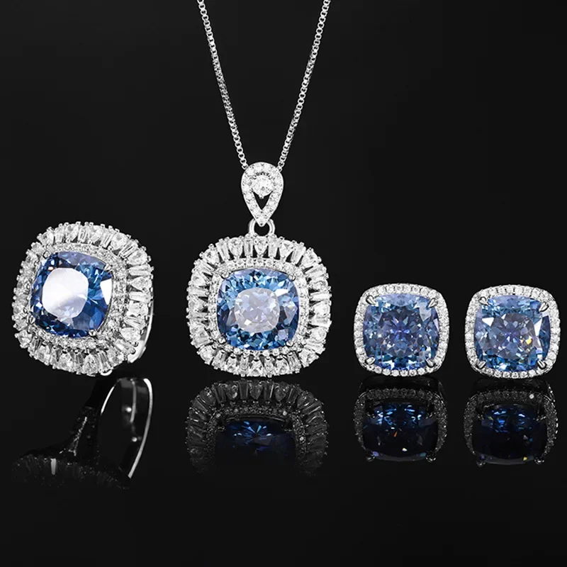 2024 New Jewelry S925 Silver Plated 18K Gold Bird's Nest Cut White Blue Plated Women's Pendant Ring Earrings Retro Set
2024 New Jewelry S925 Silver Plated 18K Gold Bird's Nest Cut White Blue Plated Women's Pendant Ring Earrings Retro Set