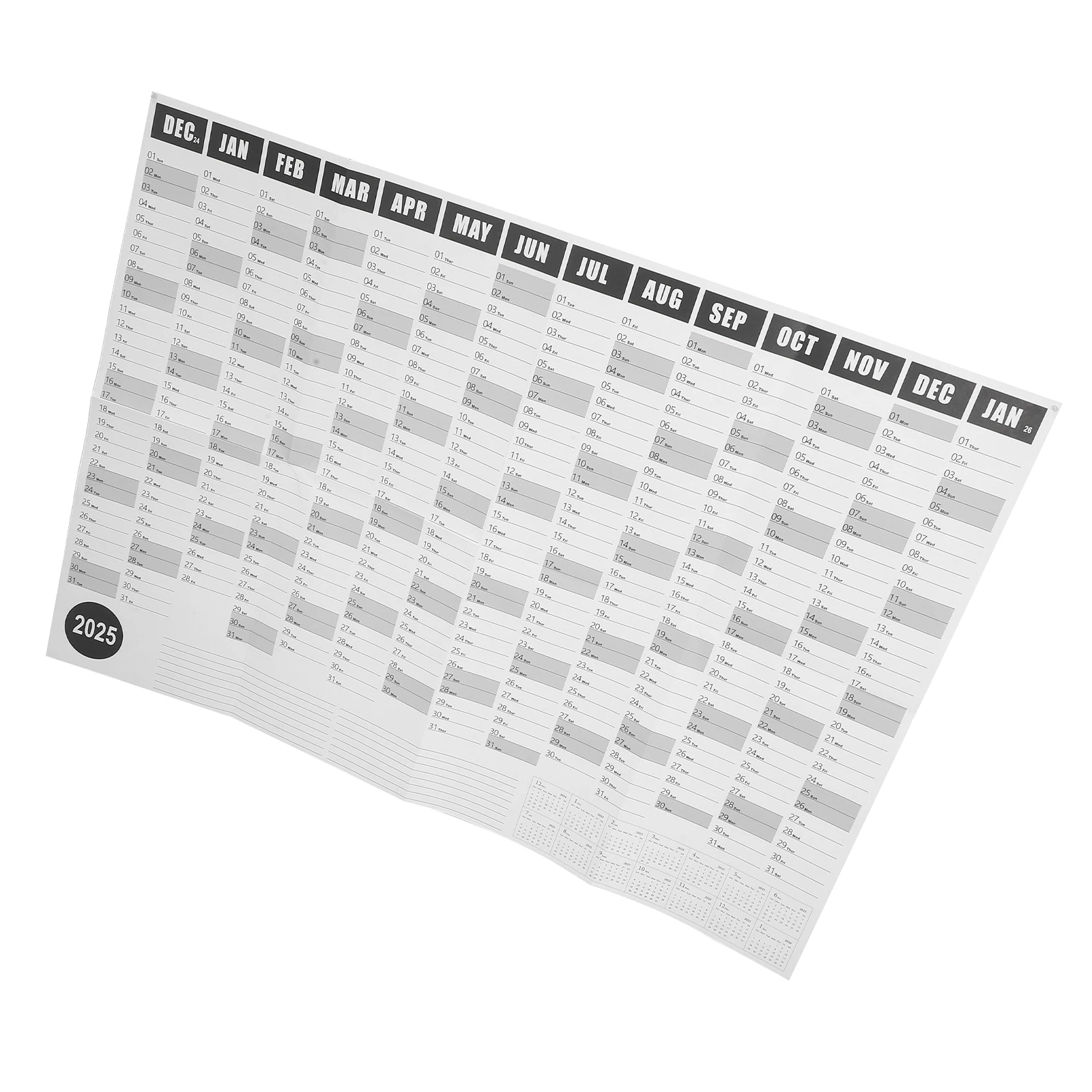 Creative Wall Calendar 2025 Yearly Planner Decorative Hanging Paper Schedule Home Daily Planning Wall Calendar Office Dorm
Creative Wall Calendar 2025 Yearly Planner Decorative Hanging Paper Schedule Home Daily Planning Wall Calendar Office Dorm