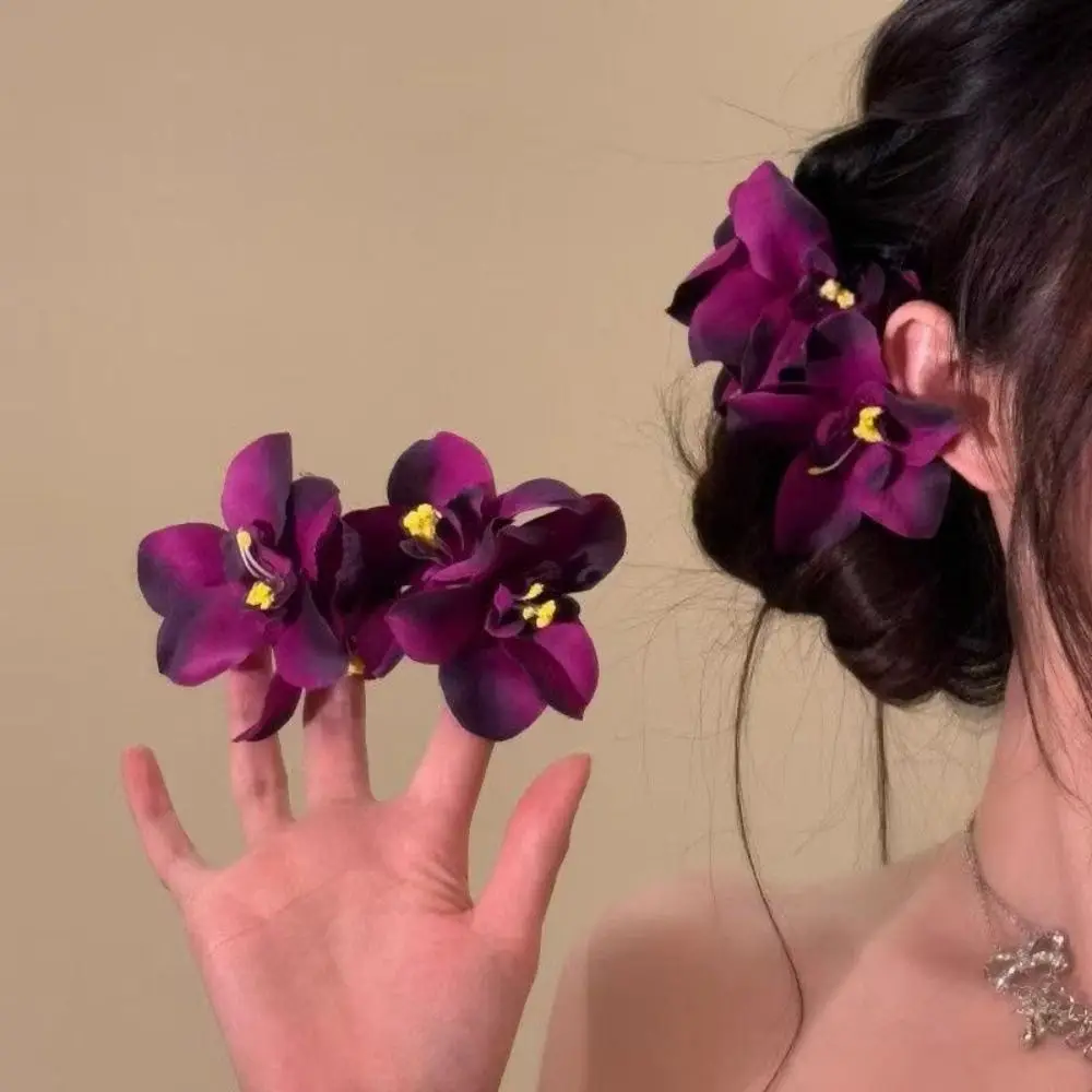 Elegant Orchid Flowers Hair Clip Sweet Colorful Floral Duckbill Clip Seaside Vacation Headwear Bohemian Style Hair Accessories
Elegant Orchid Flowers Hair Clip Sweet Colorful Floral Duckbill Clip Seaside Vacation Headwear Bohemian Style Hair Accessories