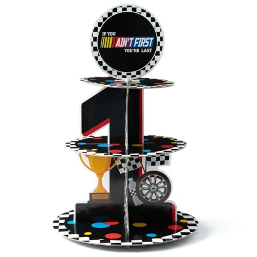 Cupcake Stand - 3 Tier If You Ain't First You're Last Party Dessert Holder for Boys Birthday Decorations Racing First dboard Cu
Cupcake Stand - 3 Tier If You Ain't First You're Last Party Dessert Holder for Boys Birthday Decorations Racing First dboard Cu