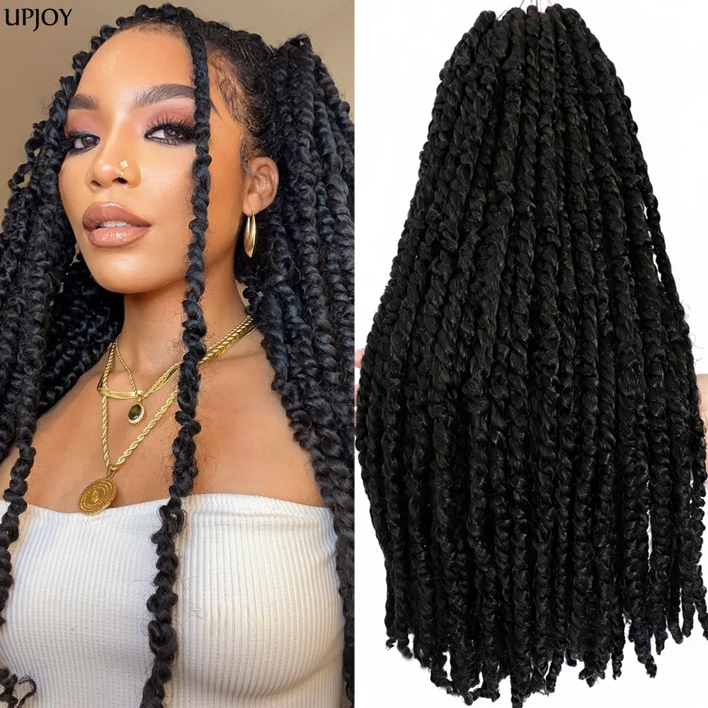 18 Inch Pre-twisted Passion Twist Crochet Hair Synthetic Pre-looped Curly Braiding Hair Extension For Black Women Bohemian Style
18 Inch Pre-twisted Passion Twist Crochet Hair Synthetic Pre-looped Curly Braiding Hair Extension For Black Women Bohemian Style