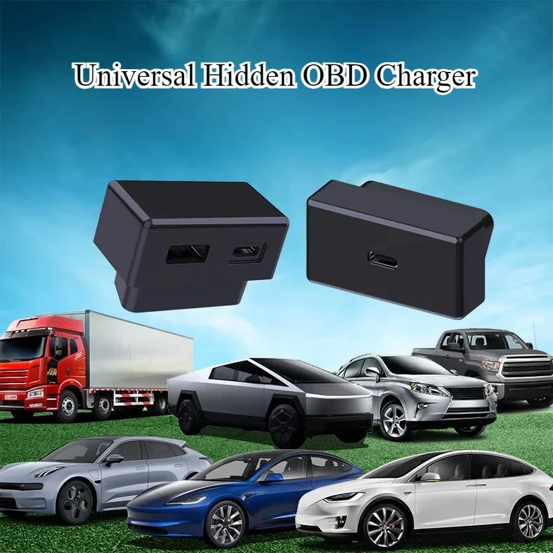 Universal Hidden OBD Charger USB 18W Type-C PD30W OBC Docking Station for Tesla Model Y/3/X/S Fast Charger Car Accessories
Universal Hidden OBD Charger USB 18W Type-C PD30W OBC Docking Station for Tesla Model Y/3/X/S Fast Charger Car Accessories
