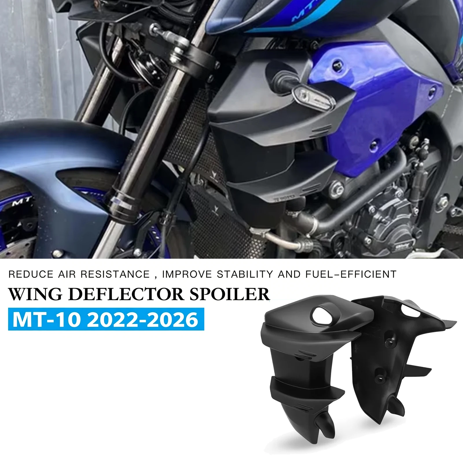 MT 10 Motorcycle Accessories Side Wings Side Spoiler Fairings Fixed Wings Aerodynamic Winglets For Yamaha MT-10 mt10 2022-2026
MT 10 Motorcycle Accessories Side Wings Side Spoiler Fairings Fixed Wings Aerodynamic Winglets For Yamaha MT-10 mt10 2022-2026