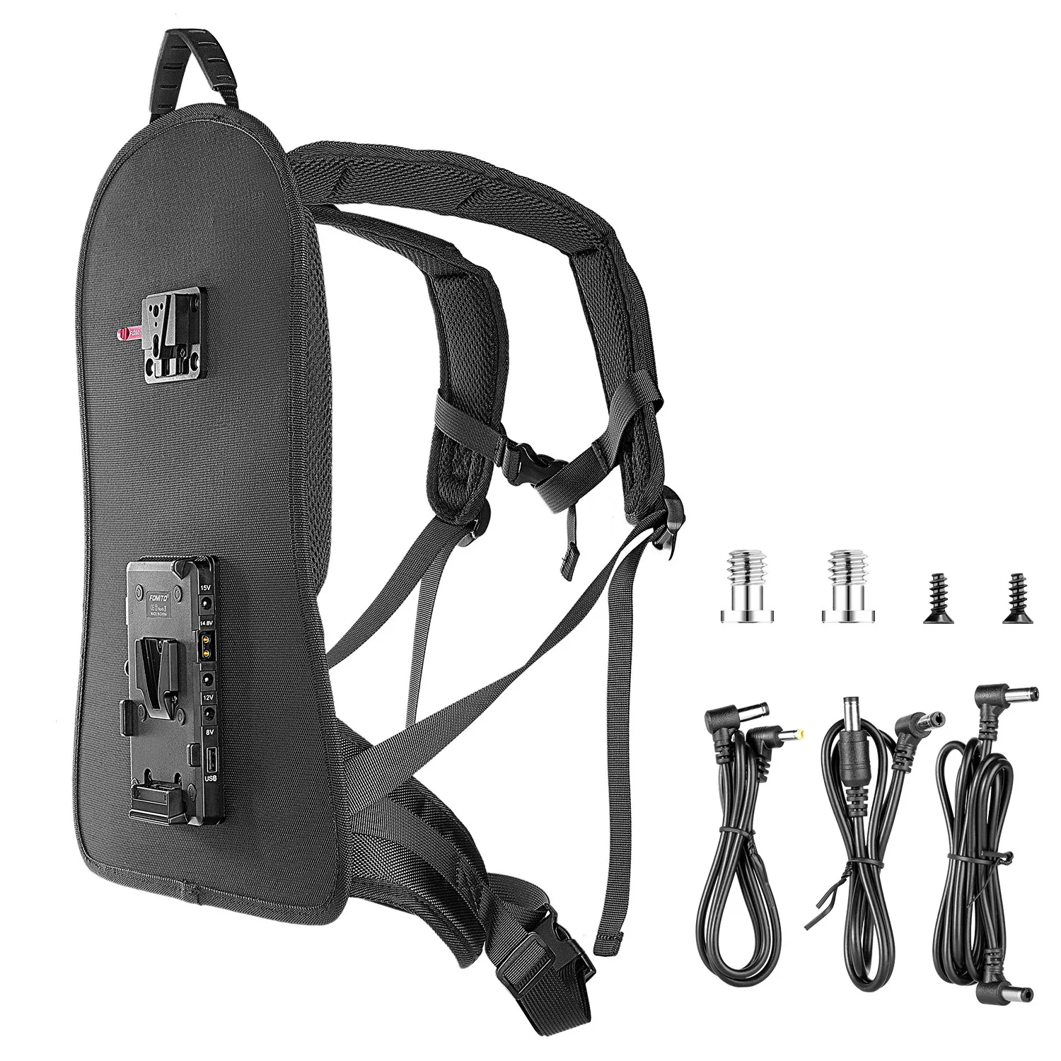 FOMITO Camera Harness Vest with V-mount Plate Power Supply System for BP Battery Wireless Video Transmission Photography
FOMITO Camera Harness Vest with V-mount Plate Power Supply System for BP Battery Wireless Video Transmission Photography