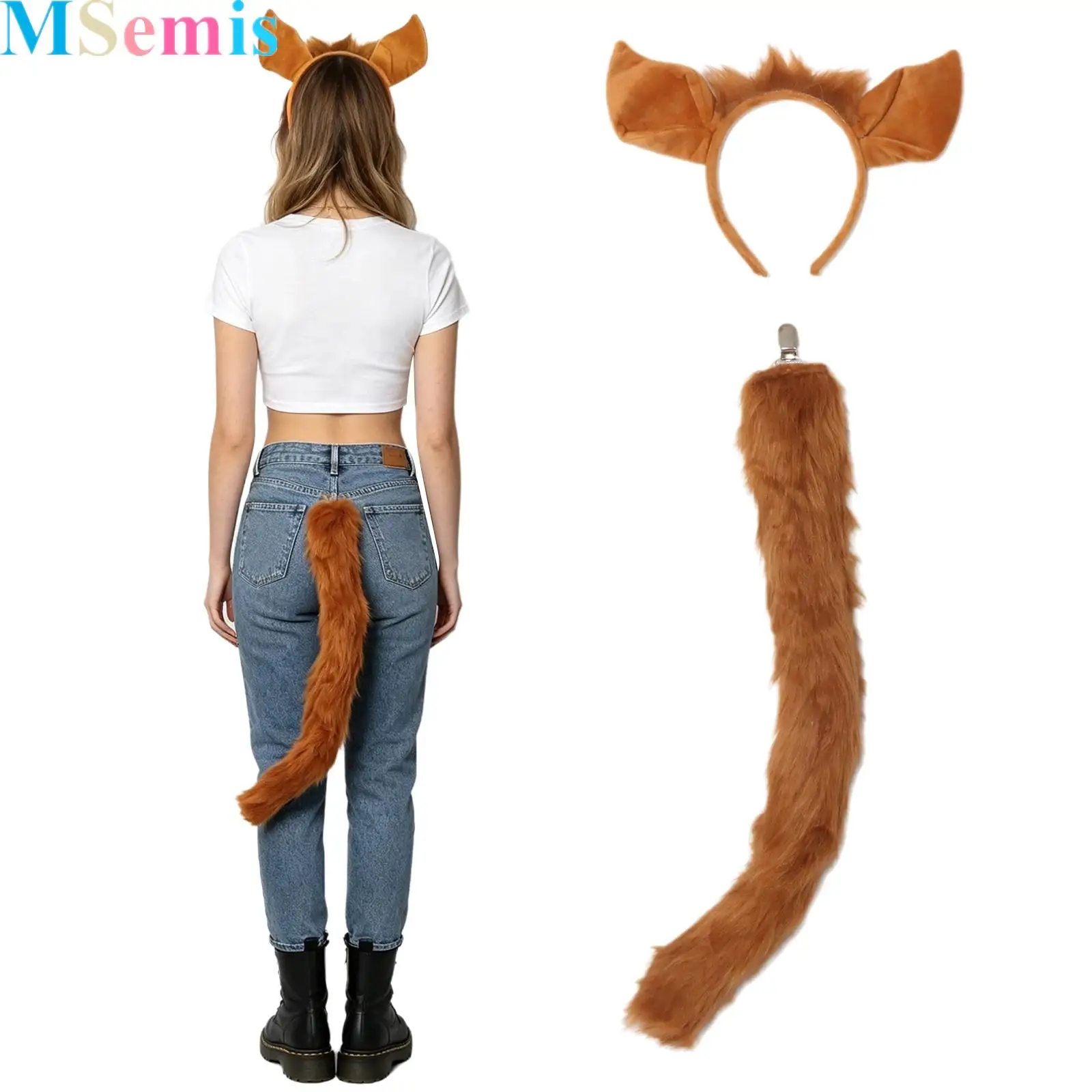 Furry Horse-ear Headband Matching Long Plush Tail with Metal Clip Set for Halloween Cosplay Events Theatrical Performances
Furry Horse-ear Headband Matching Long Plush Tail with Metal Clip Set for Halloween Cosplay Events Theatrical Performances