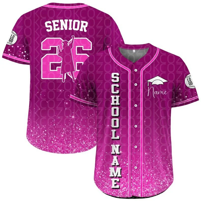 SENIOR Custom Team Baseball Jersey for Men Women Short Sleeve JerseyShirt Team Shirts Hip Hop Unisex Tops
SENIOR Custom Team Baseball Jersey for Men Women Short Sleeve JerseyShirt Team Shirts Hip Hop Unisex Tops