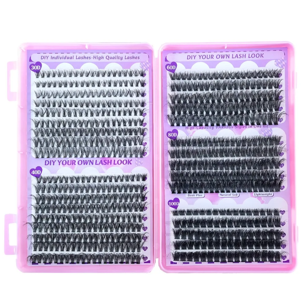 9-18mm Length False Eyelashes Natural Look Wispy Style DIY Lash Extension Kit Bond and Seal Cluster Design Eye Makeup Tools
9-18mm Length False Eyelashes Natural Look Wispy Style DIY Lash Extension Kit Bond and Seal Cluster Design Eye Makeup Tools