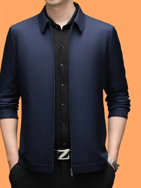 Silk Men's Jaet Casual Thin Collar Busin Casual Spring Autumn Dad Sle Versatile Top Stand Fit Mixed Fiber Long Sve
Silk Men's Jaet Casual Thin Collar Busin Casual Spring Autumn Dad Sle Versatile Top Stand Fit Mixed Fiber Long Sve