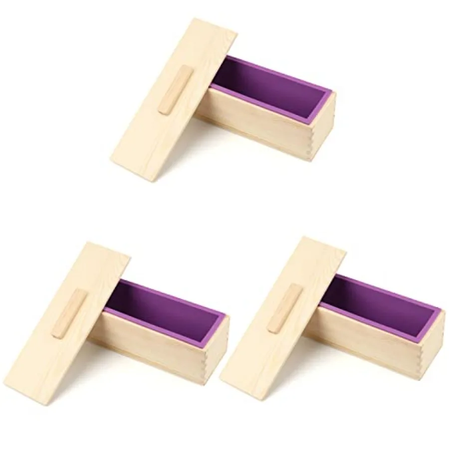 Soap Loaf Box, 42 oz Soap Box for Soap Making with Wooden Boxes, Set of 3, Soap Bar Box Can Be Used for Homemade Soap Produce,
Soap Loaf Box, 42 oz Soap Box for Soap Making with Wooden Boxes, Set of 3, Soap Bar Box Can Be Used for Homemade Soap Produce,