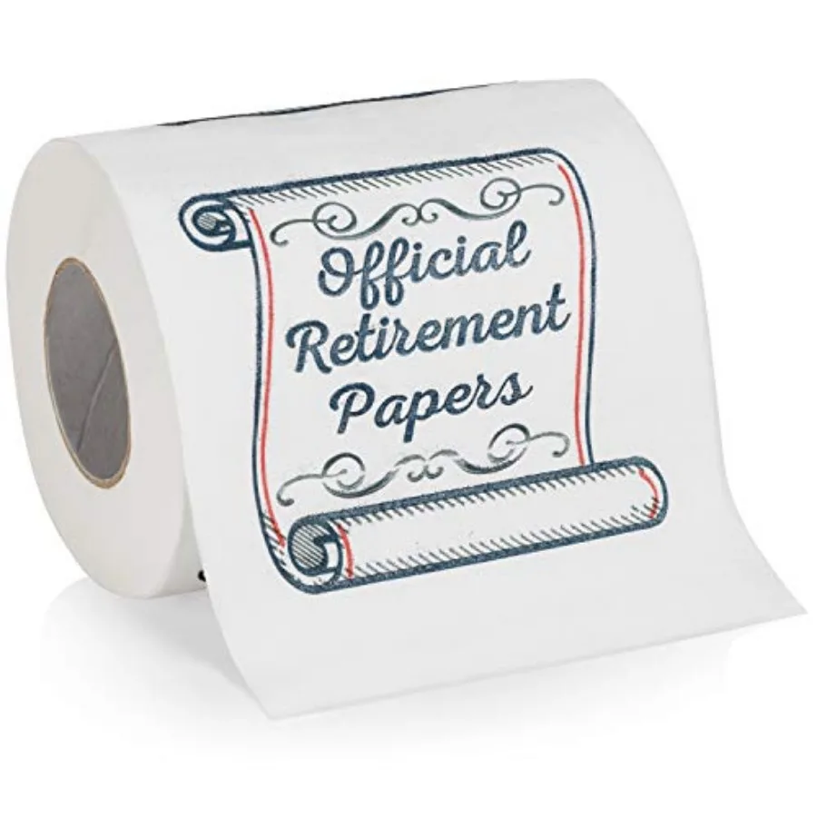 Retirement Papers Toilet Paper - Funny Retirement Gift - For Retired Men, Women, Coworkers, Employees, Boss, Friend, Colleague,
Retirement Papers Toilet Paper - Funny Retirement Gift - For Retired Men, Women, Coworkers, Employees, Boss, Friend, Colleague,