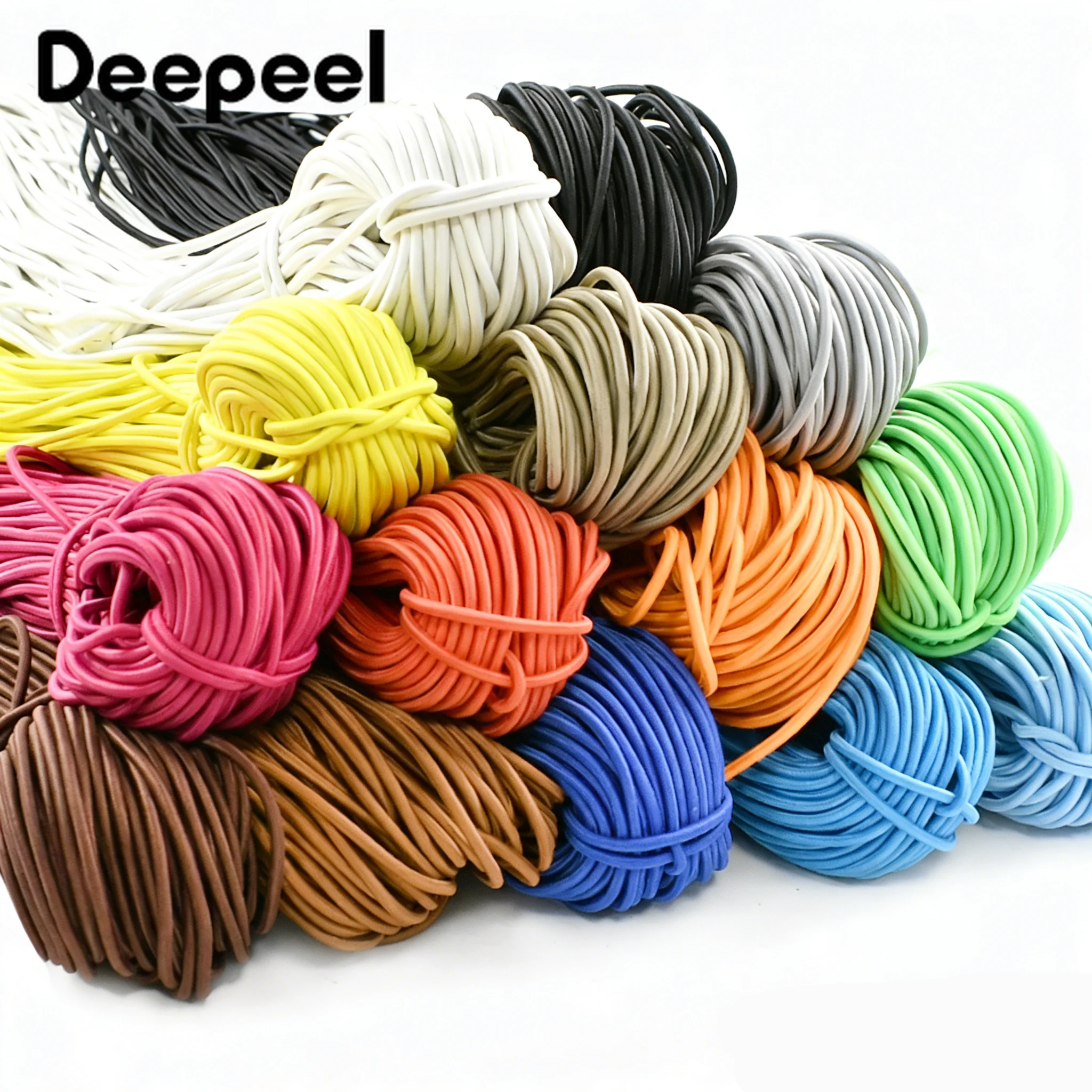 10/20/30M 3mm Colored Elastics Rope HairBand Mask Rubber Bands Clothes Elastic Cord Hats Shoelaces Drawstring Sewing Accessories
10/20/30M 3mm Colored Elastics Rope HairBand Mask Rubber Bands Clothes Elastic Cord Hats Shoelaces Drawstring Sewing Accessories