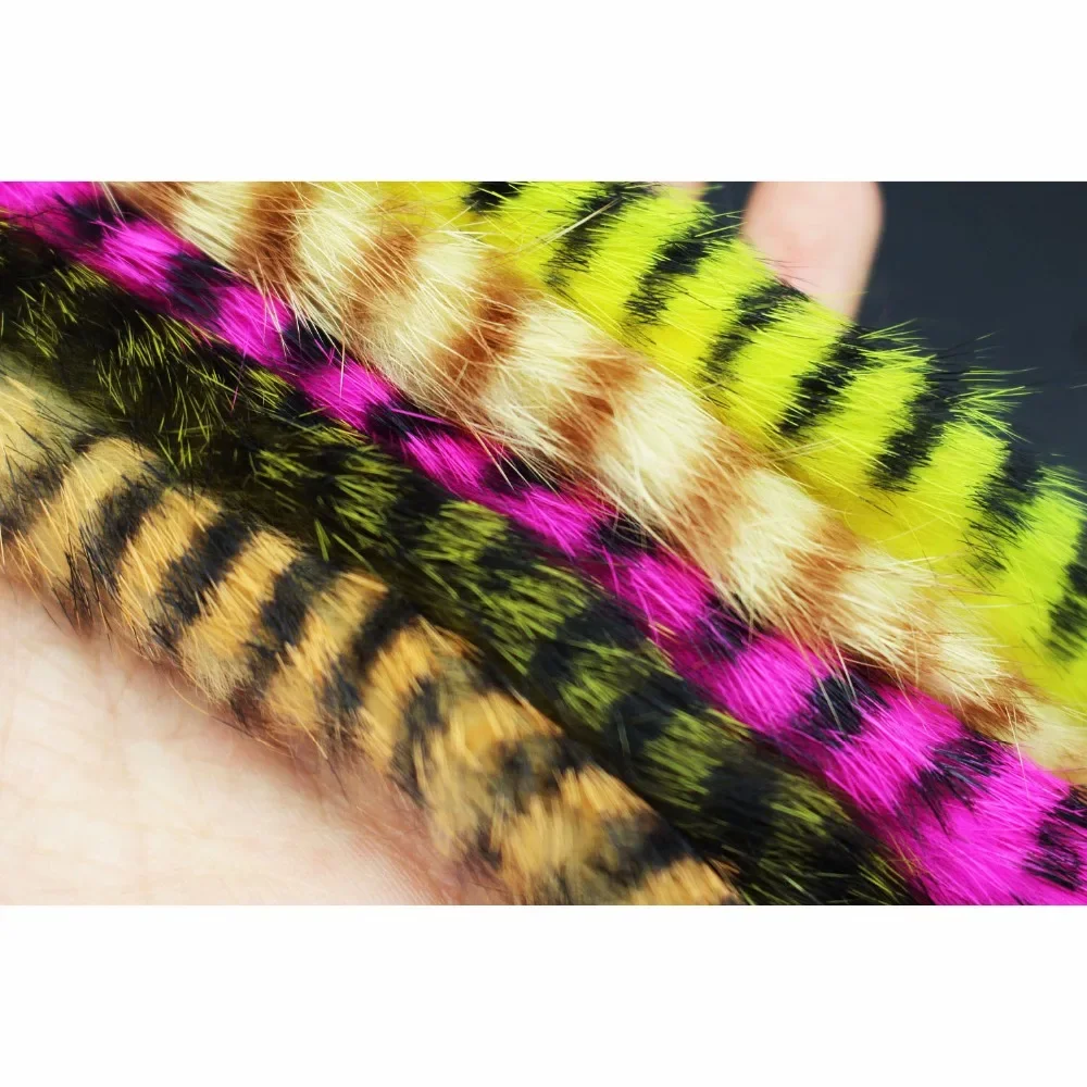 Tigofly 5 colors Black Barred Rabbit Zonker stripted Strips Straight Cut 4MM Width for Bass Trout Steelhead Fly Tying Materials
Tigofly 5 colors Black Barred Rabbit Zonker stripted Strips Straight Cut 4MM Width for Bass Trout Steelhead Fly Tying Materials