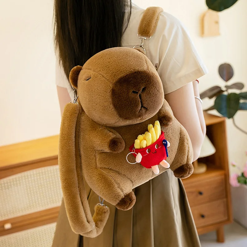 Cute Capybara Plush Backpack Funny Cartoon Capybara Shoulder Bag Student Fur Bag Plush Capybara School Bag for Kids
Cute Capybara Plush Backpack Funny Cartoon Capybara Shoulder Bag Student Fur Bag Plush Capybara School Bag for Kids
