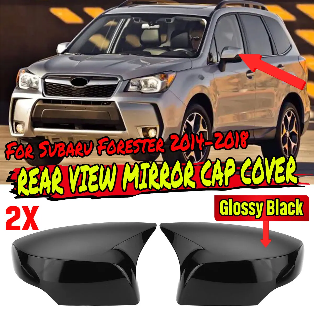 Pair Car Rear View Mirror Cover Add-on Side Mirror Shell Trim M Style For Subaru Forester 2014-2018
Pair Car Rear View Mirror Cover Add-on Side Mirror Shell Trim M Style For Subaru Forester 2014-2018