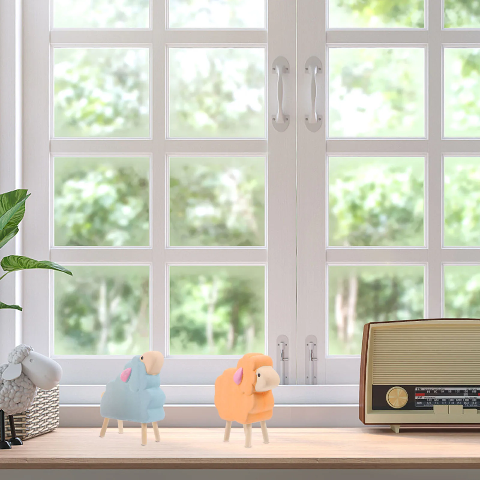 2Pcs Ceramic Animal Decoration Wooden Leg Creative Desktop Ornament Home Ceramic Art Sheep Sculpture Animal Ornament
2Pcs Ceramic Animal Decoration Wooden Leg Creative Desktop Ornament Home Ceramic Art Sheep Sculpture Animal Ornament