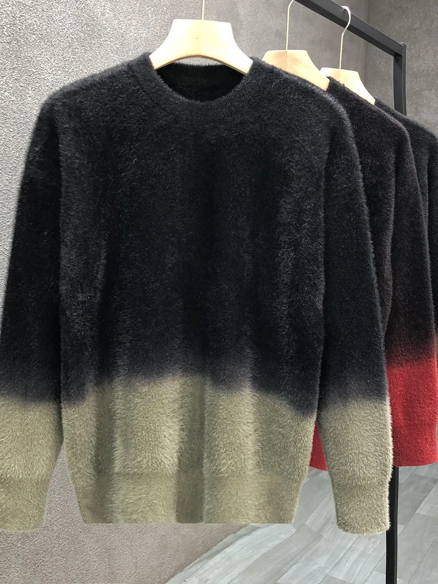 Мужской свитер премиум-класса, теплый, вязаный, с цветными вставками, имитация меха, новый, зимний, повседневный, свободного кроя, с круглым вырезом...
Мужской свитер премиум-класса, теплый, вязаный, с цветными вставками, имитация меха, новый, зимний, повседневный, свободного кроя, с круглым вырезом...