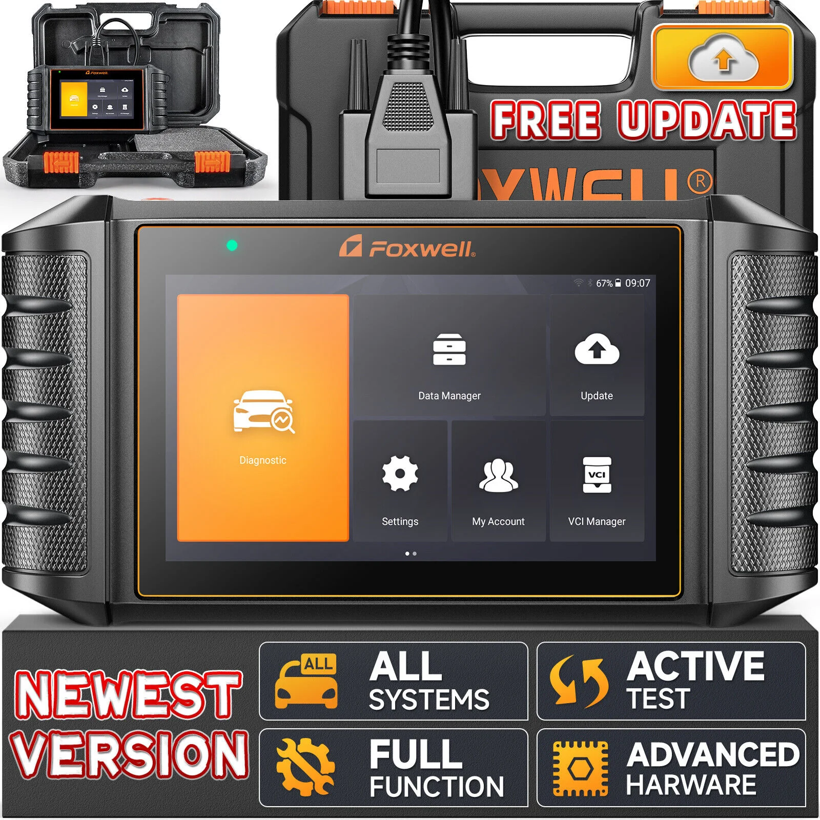 FOXWELL GT30 OBD2 Scanner for BMW MINI RR ECU Coding Bidirectional 34+ Reset All Systems Diagnostic Tool Lifetime Free Update
FOXWELL GT30 OBD2 Scanner for BMW MINI RR ECU Coding Bidirectional 34+ Reset All Systems Diagnostic Tool Lifetime Free Update