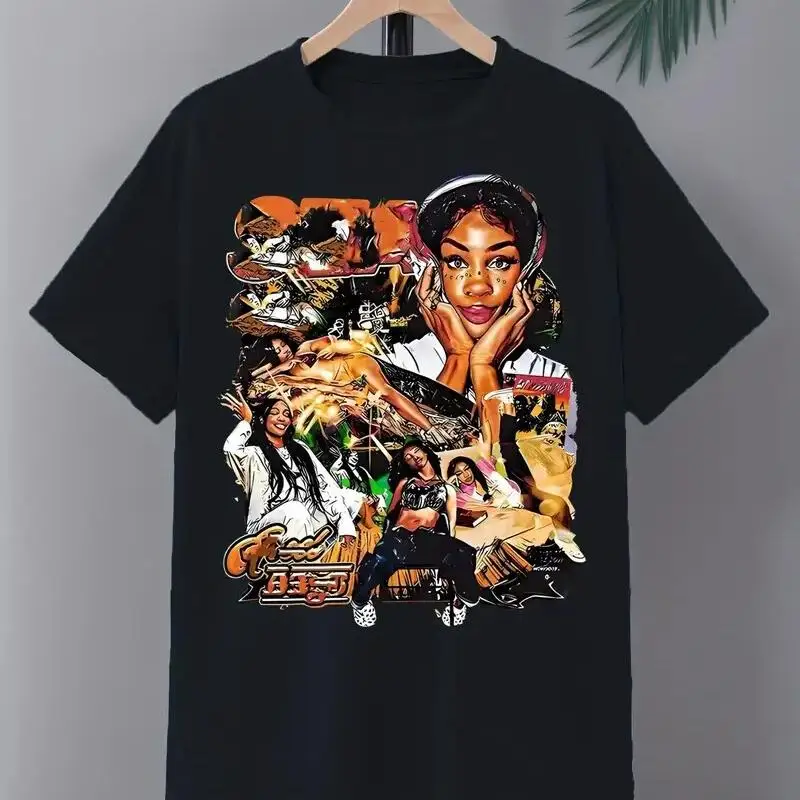 Черная женская футболка Sza Sos среднего размера, все размеры S 4Xl
Черная женская футболка Sza Sos среднего размера, все размеры S 4Xl