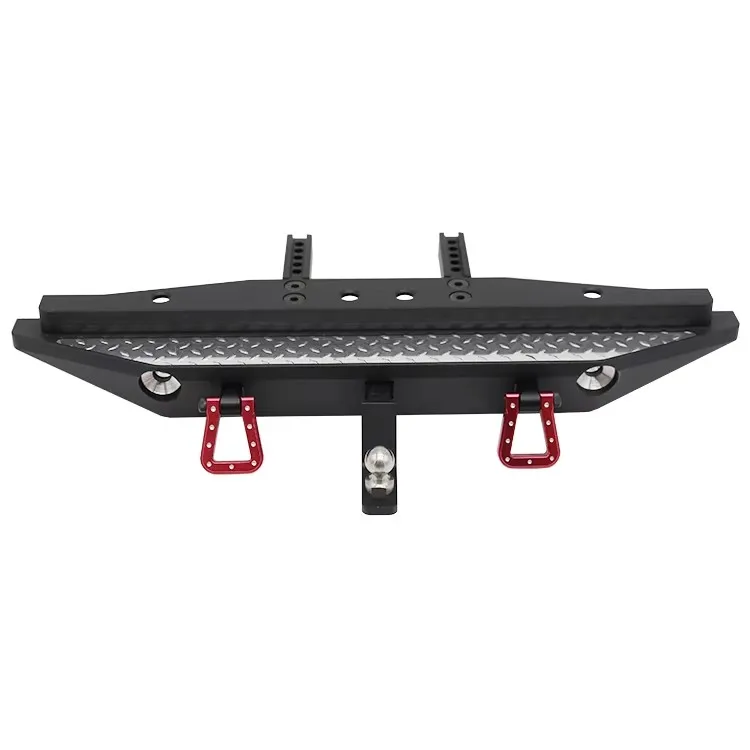Hot Racing Aluminum Diamond plate Rear bumper with LED light buckets and tow shackles for Traxxas TRX-4 Axial SCX10II
Hot Racing Aluminum Diamond plate Rear bumper with LED light buckets and tow shackles for Traxxas TRX-4 Axial SCX10II