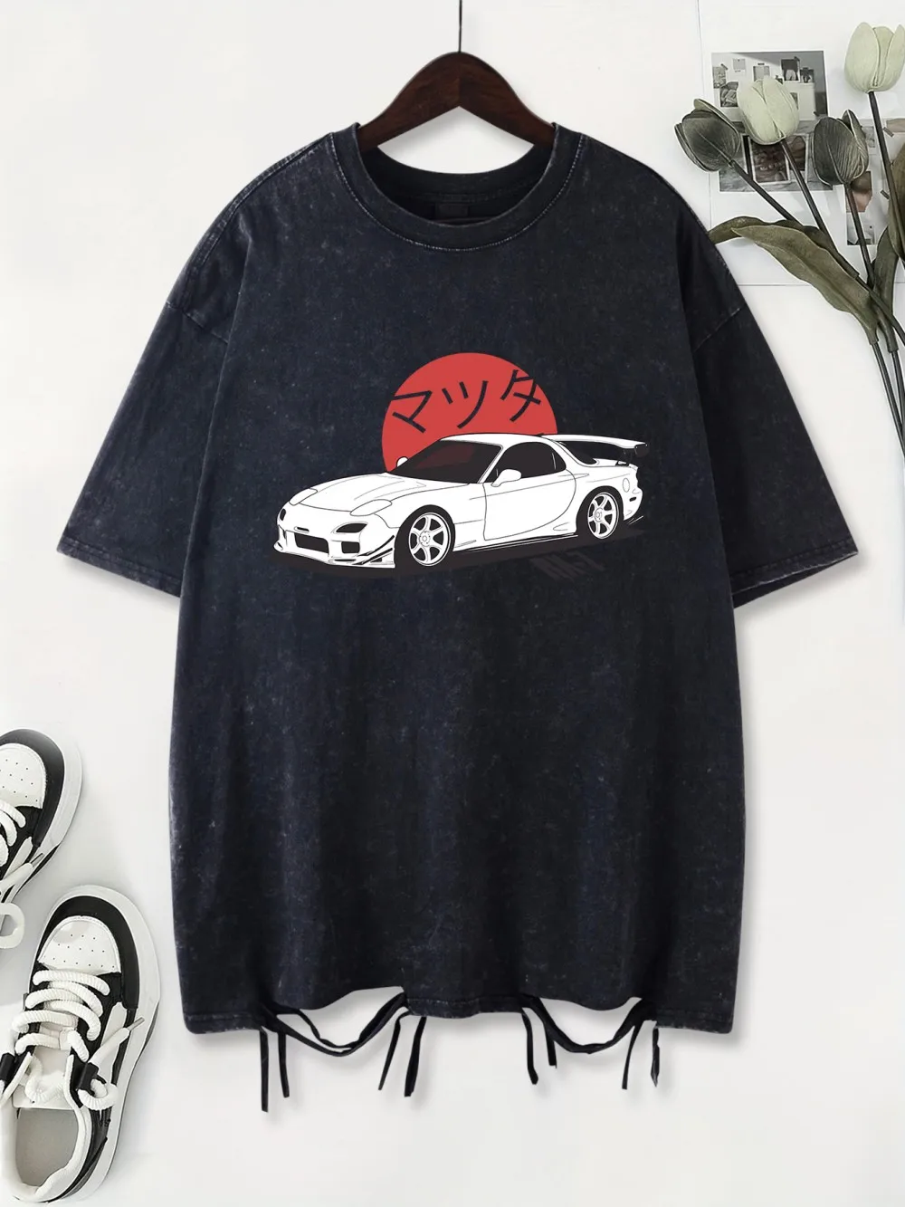 Rx-7 Car Vintage Printing Washed T-Shirts Womens Cotton Tops Distressed O-Neck Oversize T Shirts Summer Casual Womans Streetwear
Rx-7 Car Vintage Printing Washed T-Shirts Womens Cotton Tops Distressed O-Neck Oversize T Shirts Summer Casual Womans Streetwear