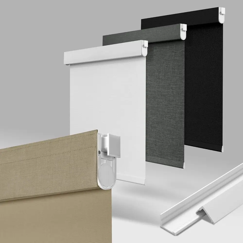 No Drill No Tools Blackout Roller Shades or Windows, CordlBlinds with Linen abric-Matched, Custom Roller Blinds or Home Oice Doo
No Drill No Tools Blackout Roller Shades or Windows, CordlBlinds with Linen abric-Matched, Custom Roller Blinds or Home Oice Doo