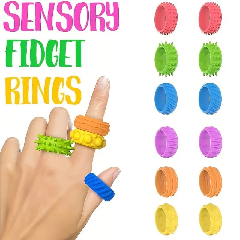 New Fidget Toys Children's Silicone Sensory Ring Silicone Decompression Toy Sensory Ring
New Fidget Toys Children's Silicone Sensory Ring Silicone Decompression Toy Sensory Ring