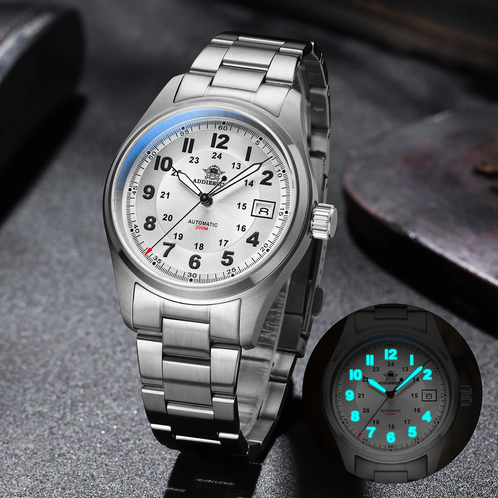 ADDIESDIVE Luxurious Men's Automatic AD2048 Watch NH35A Mechanical Watch Sapphire Glass 200m Waterproof Analog Luminous Watches
ADDIESDIVE Luxurious Men's Automatic AD2048 Watch NH35A Mechanical Watch Sapphire Glass 200m Waterproof Analog Luminous Watches