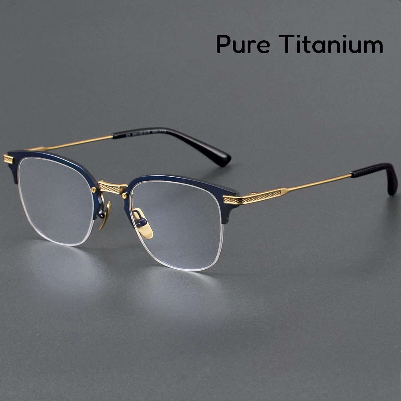 New Fashion Business Square Brow Line Half Frame Pure Titanium Eyeglasses Frame Designers Male Polytechnic Eyeglasses Frame Men
New Fashion Business Square Brow Line Half Frame Pure Titanium Eyeglasses Frame Designers Male Polytechnic Eyeglasses Frame Men