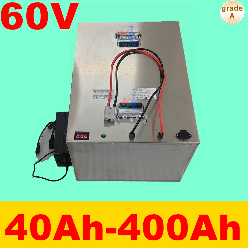 60V 40Ah 80Ah 100Ah 150Ah 200Ah 240Ah 300Ah 400Ah Lifepo4 Battery for 3KW 6KW EV RV Motorcycle Tricycle Sightseeing Car
60V 40Ah 80Ah 100Ah 150Ah 200Ah 240Ah 300Ah 400Ah Lifepo4 Battery for 3KW 6KW EV RV Motorcycle Tricycle Sightseeing Car