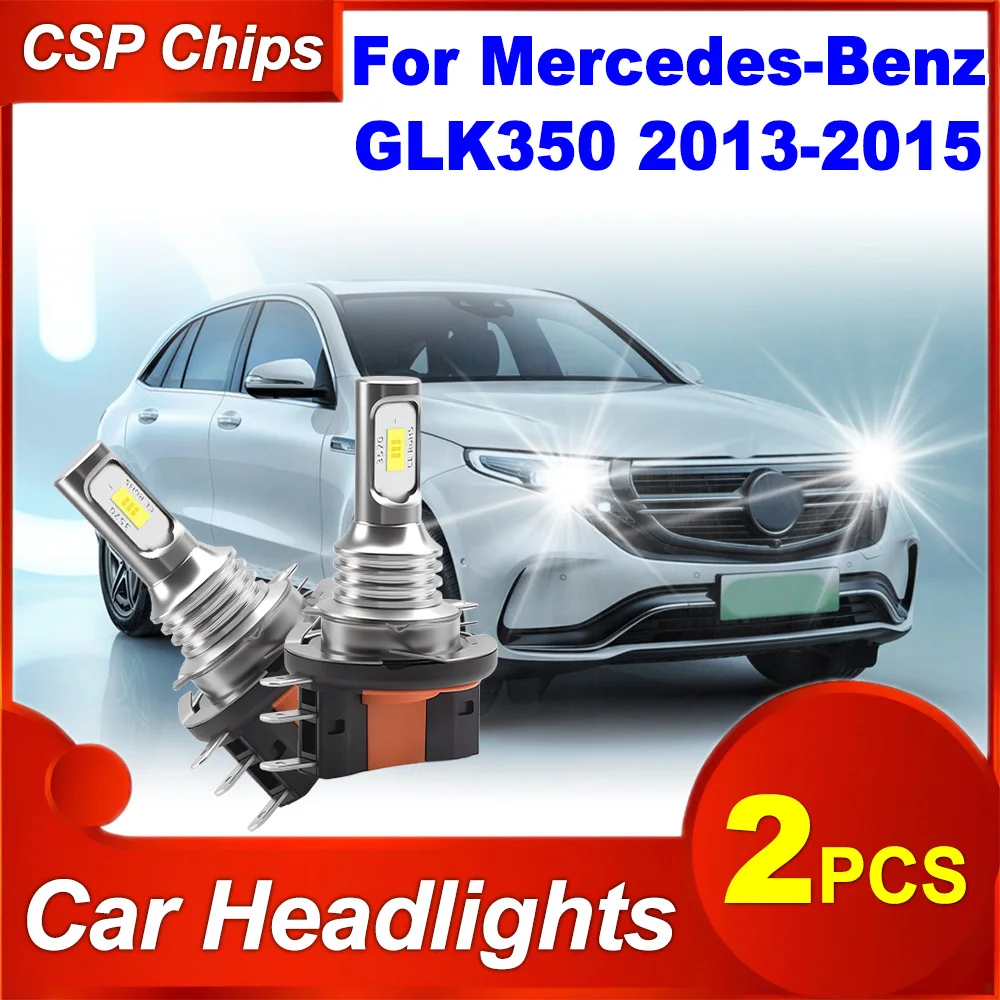 2pcs 6000K White Super Bright LED Headlight H15 Car Bulbs 20000LM High Power 3570 CSP Chips for Mercedes-Benz GLK350 2013-2015
2pcs 6000K White Super Bright LED Headlight H15 Car Bulbs 20000LM High Power 3570 CSP Chips for Mercedes-Benz GLK350 2013-2015