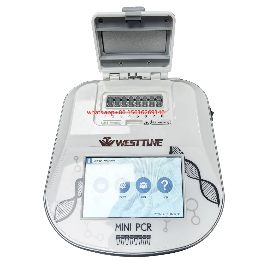 WEST TUNE WT-32+ WT-16 16wells 32wells Portable Mini Gradient Thermal Cycler DNA PCR test Instrument Price for Molecular Biology
WEST TUNE WT-32+ WT-16 16wells 32wells Portable Mini Gradient Thermal Cycler DNA PCR test Instrument Price for Molecular Biology
