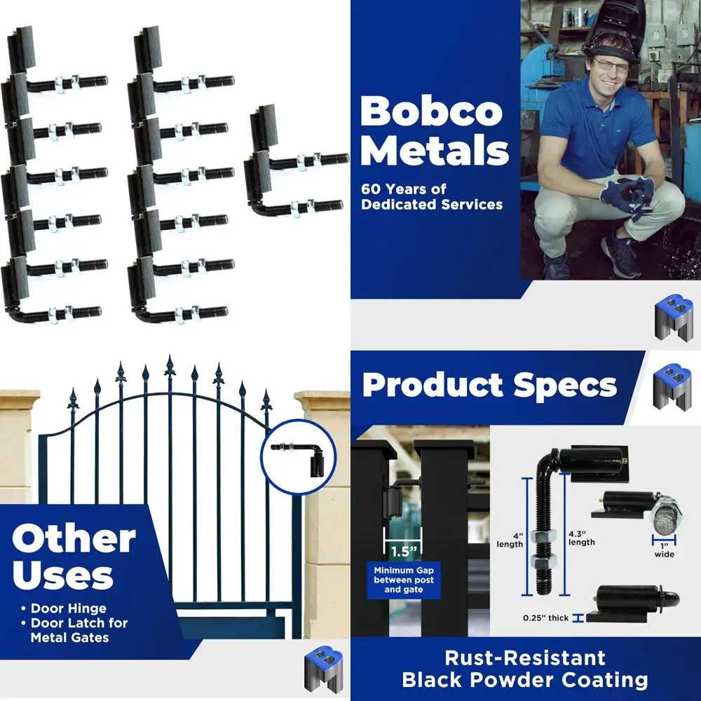 Сверхмощные приварные петли для ворот подъездной дороги, дверных петель и ворот для забора — грузоподъемность 150 фунтов, долговечное оборудование
Сверхмощные приварные петли для ворот подъездной дороги, дверных петель и ворот для забора — грузоподъемность 150 фунтов, долговечное оборудование