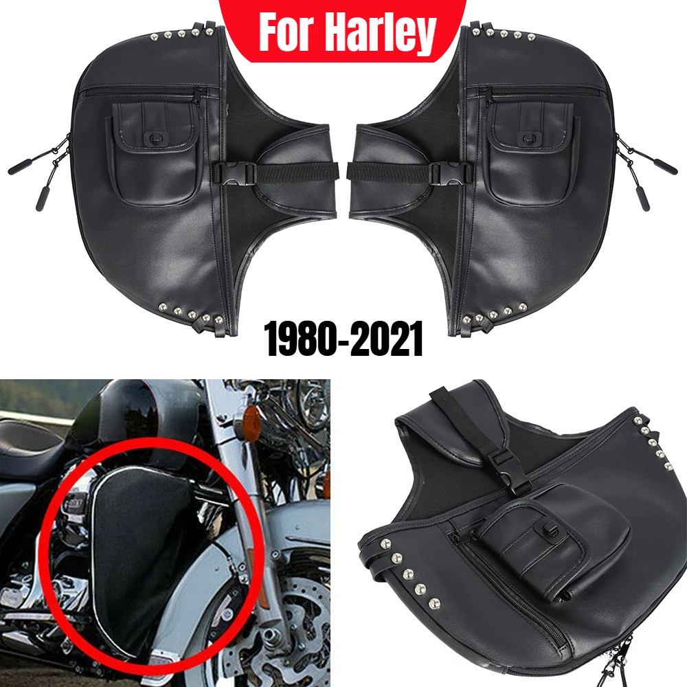 PU Leather Soft Lowers Leg Warmers & Crash Bar Bag for Harley Touring Dyna Street Glide 1980-2021, Motorcycle Leg Protectors
PU Leather Soft Lowers Leg Warmers & Crash Bar Bag for Harley Touring Dyna Street Glide 1980-2021, Motorcycle Leg Protectors