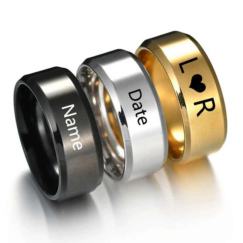 Personalized Stainless Steel Engrave Titanium Ring Customized Name Date Texts Signature Handwriting Men Women Unisex Ring Gift
Personalized Stainless Steel Engrave Titanium Ring Customized Name Date Texts Signature Handwriting Men Women Unisex Ring Gift