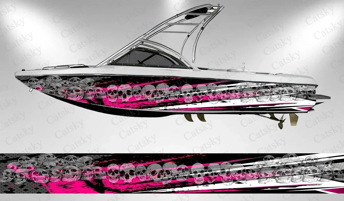 Skull abstract stripes Boat Stickers Vinyl Boat Wrap for Pontoonman Console Deck Boat Fishing Platform Decal Sticker
Skull abstract stripes Boat Stickers Vinyl Boat Wrap for Pontoonman Console Deck Boat Fishing Platform Decal Sticker