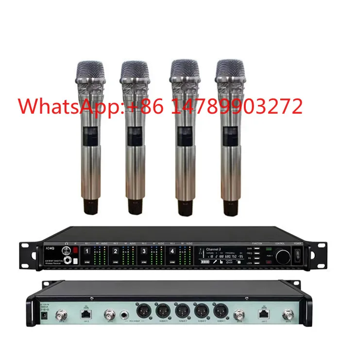 AD4Q 4CH UHF Wireless Microphone System Professional Axient Mic for Stage Conference Performance
AD4Q 4CH UHF Wireless Microphone System Professional Axient Mic for Stage Conference Performance
