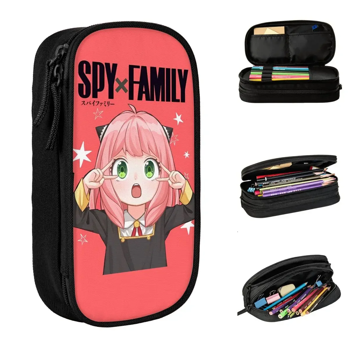 Cute Anya Pencil Case Anime Pencilcases Pen Box for Girl Boy Large Storage Pencil Bags Students School Zipper Stationery
Cute Anya Pencil Case Anime Pencilcases Pen Box for Girl Boy Large Storage Pencil Bags Students School Zipper Stationery