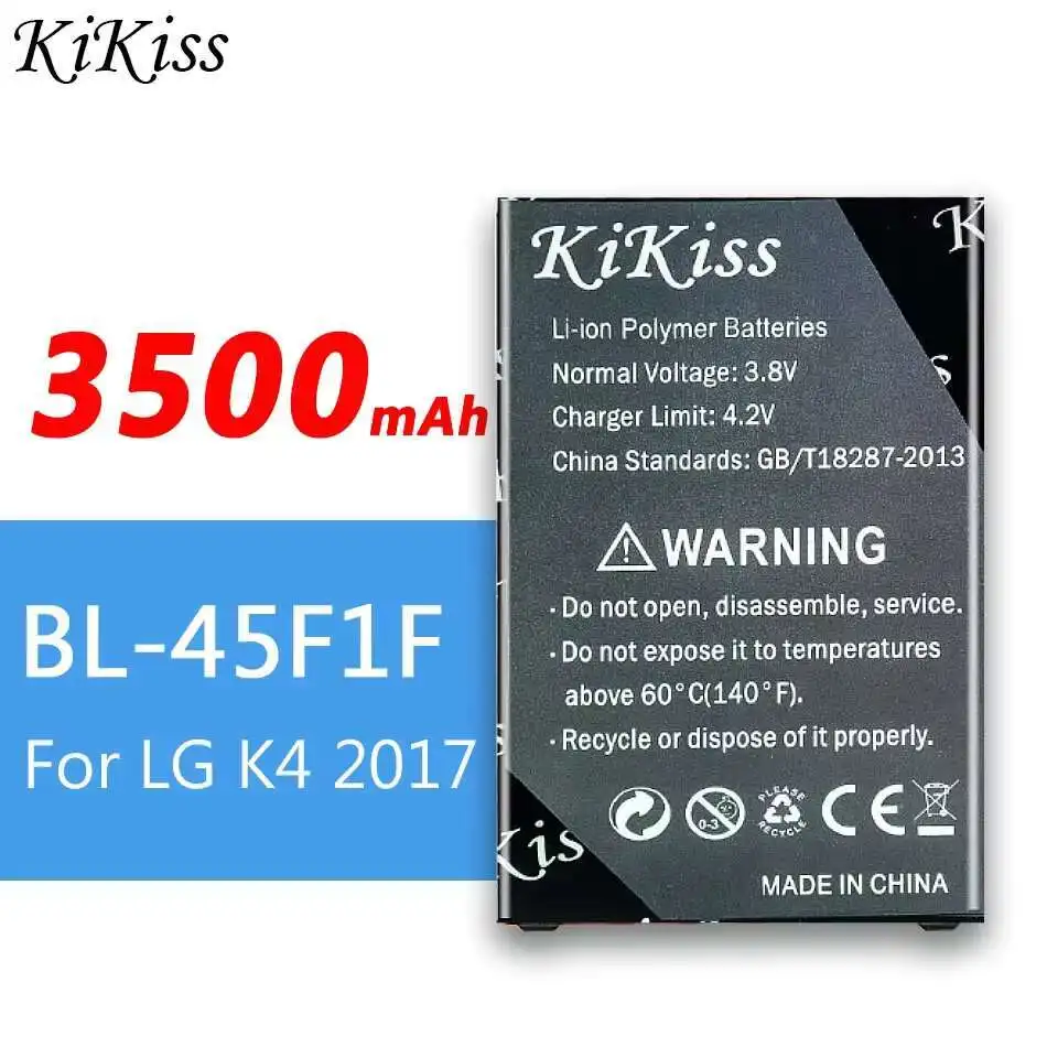 Mobile Phone Battery BL-45F1F 3500Mah For LG K4 2017 M160 Aristo MS210 Version K8 BL 45F1F Not K3
Mobile Phone Battery BL-45F1F 3500Mah For LG K4 2017 M160 Aristo MS210 Version K8 BL 45F1F Not K3