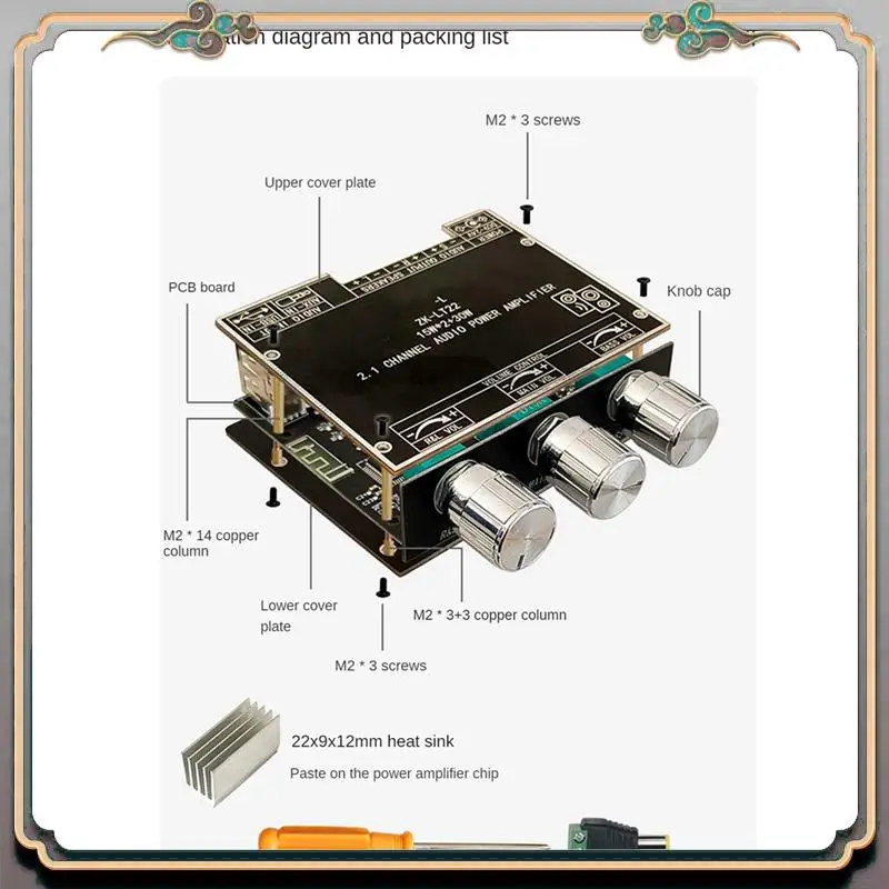 Durable ZK-LT22 5.1 Bluetooth Power Amplifier Board With 30W Subwoofer Fit For Sound Box
Durable ZK-LT22 5.1 Bluetooth Power Amplifier Board With 30W Subwoofer Fit For Sound Box
