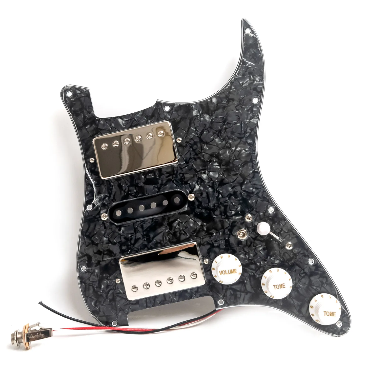 Prewired Loaded Pickguard with HSH Alnico 5 Pickups for Fd Stra Guitar Black
Prewired Loaded Pickguard with HSH Alnico 5 Pickups for Fd Stra Guitar Black