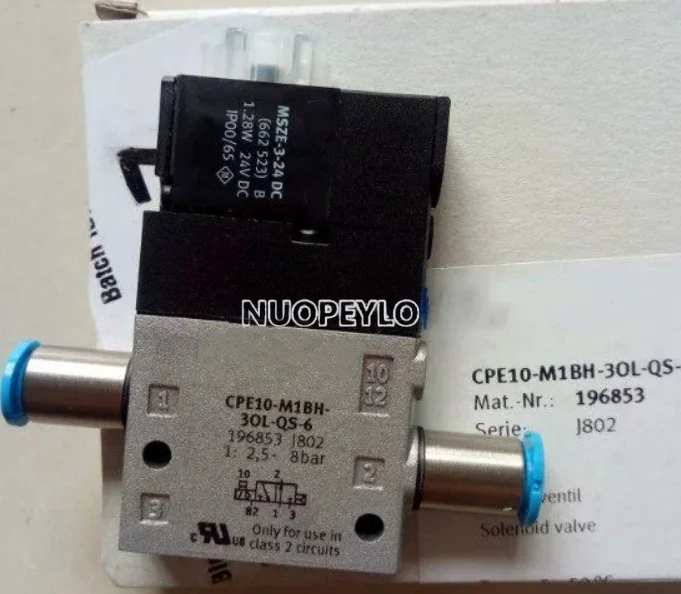 Solenoid valve CPE10-M1BH-5L-QS-4 196882 in stock
Solenoid valve CPE10-M1BH-5L-QS-4 196882 in stock