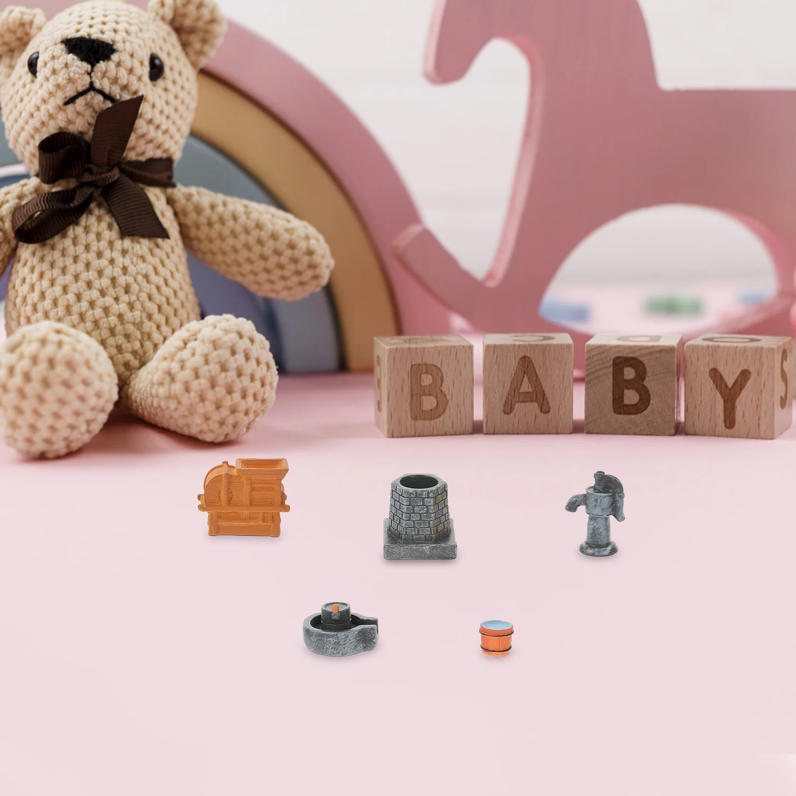 5pcs Farmhouse Miniature Decor Resin Craft Diy Accessory For Dollhouse Garden Layout Micro Landscape Ornament Mini Fairy Garden
5pcs Farmhouse Miniature Decor Resin Craft Diy Accessory For Dollhouse Garden Layout Micro Landscape Ornament Mini Fairy Garden