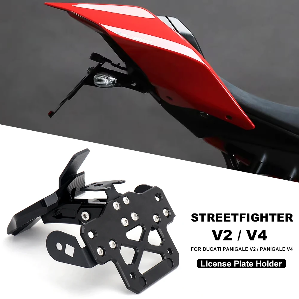 New For Ducati Panigale V2 V4 Streetfighter V4 V2 Motorcycle License Plate Holder Fender Eliminator Registration Bracket Kit
New For Ducati Panigale V2 V4 Streetfighter V4 V2 Motorcycle License Plate Holder Fender Eliminator Registration Bracket Kit