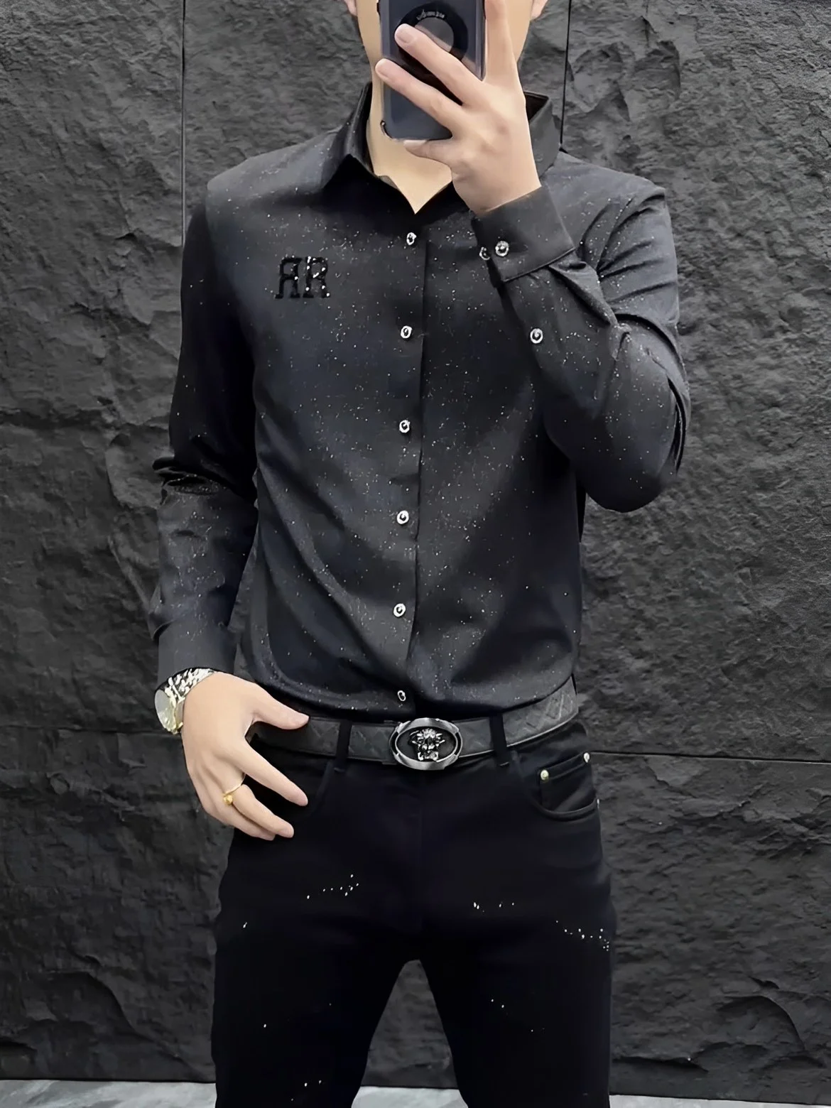 Slim Fit Long Sve Men's irt Faionable Busin Casual Sl Haome Spring Autumn New Sle Versatile Trendy
Slim Fit Long Sve Men's irt Faionable Busin Casual Sl Haome Spring Autumn New Sle Versatile Trendy